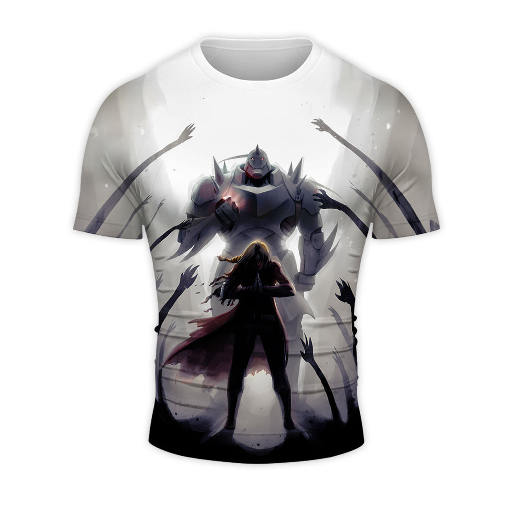 Fullmetal Alchemist Edward Alphonse Battling Darkness Anime Apparel