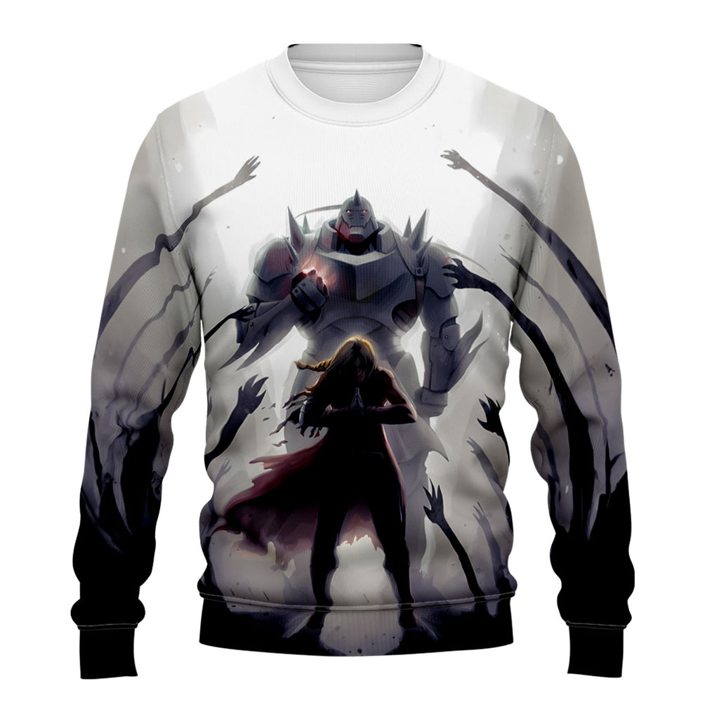 Fullmetal Alchemist Edward Alphonse Battling Darkness Anime Apparel