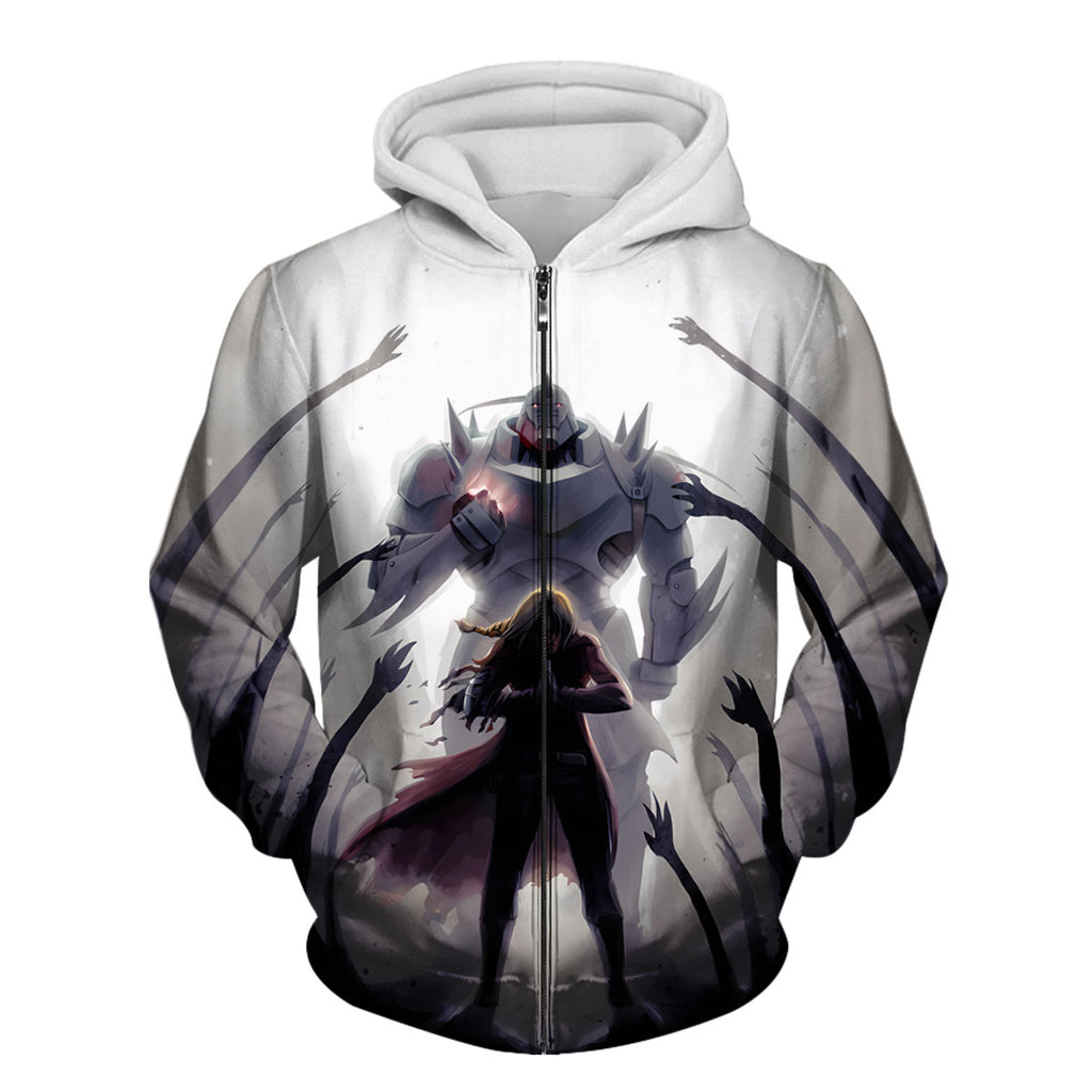 Fullmetal Alchemist Edward Alphonse Battling Darkness Anime Apparel