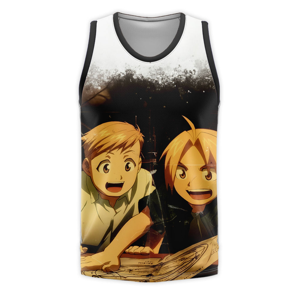 Fullmetal Alchemist Edward Alphonse Studying Together Anime Apparel