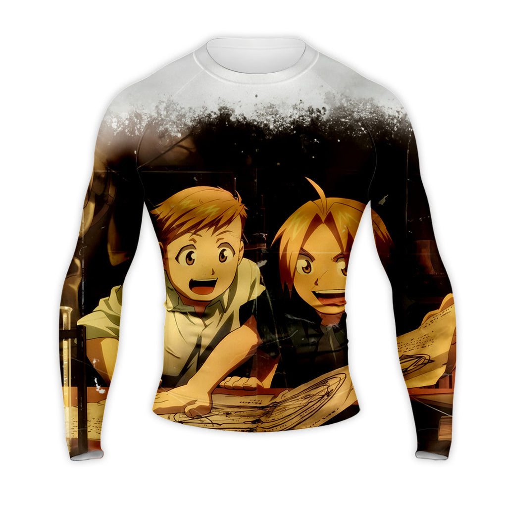 Fullmetal Alchemist Edward Alphonse Studying Together Anime Apparel