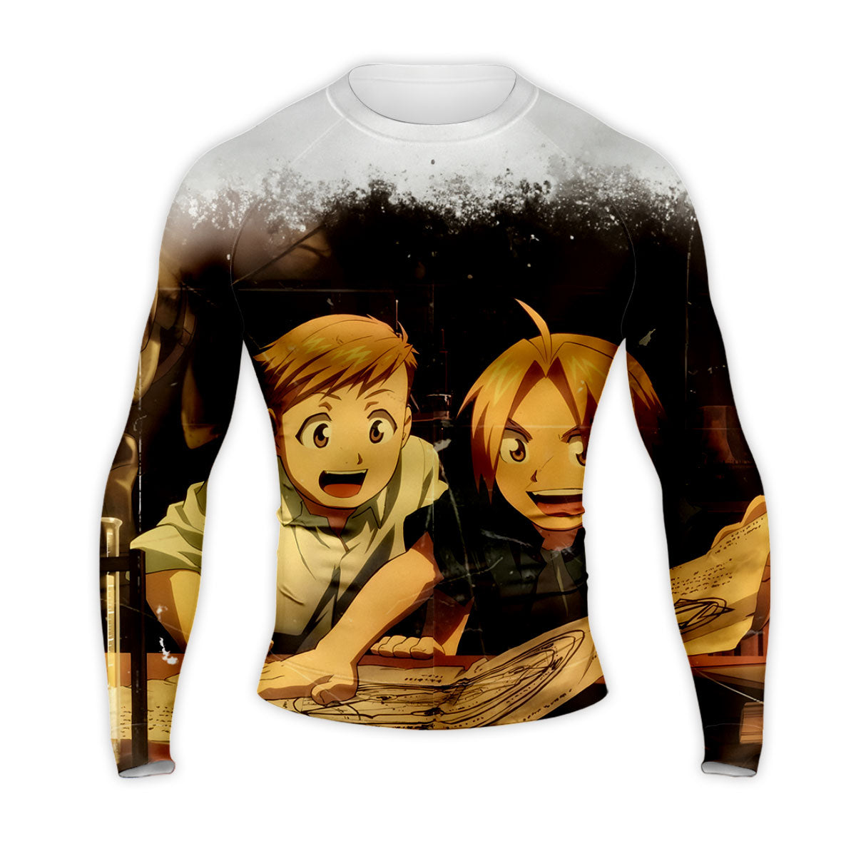 Fullmetal Alchemist Edward Alphonse Studying Together Anime Apparel
