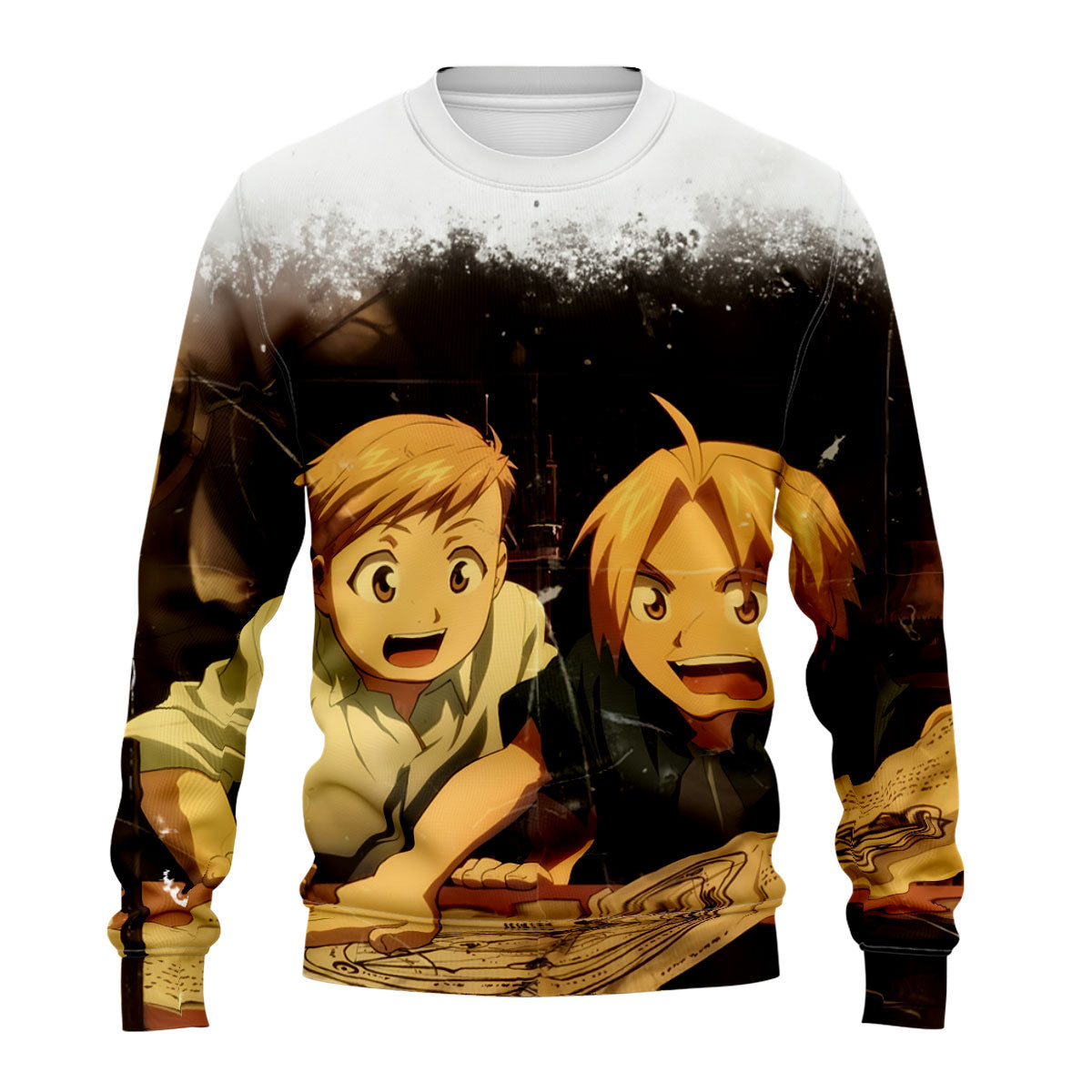 Fullmetal Alchemist Edward Alphonse Studying Together Anime Apparel