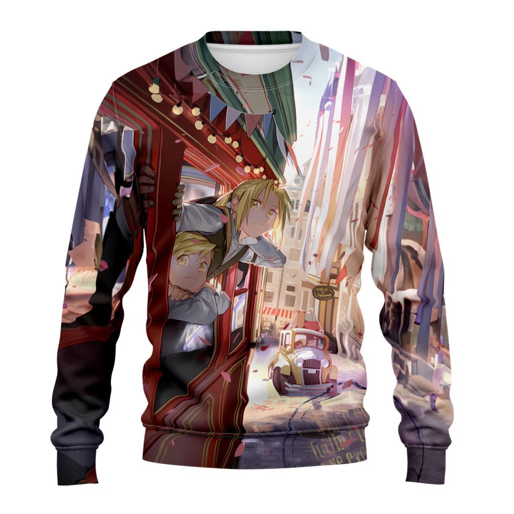 Fullmetal Alchemist Edward Alphonse Train Anime Apparel
