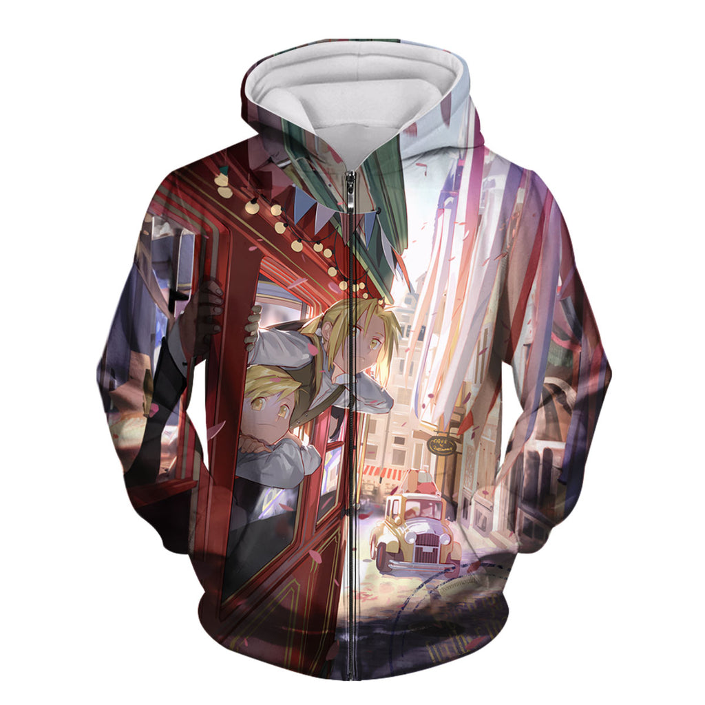 Fullmetal Alchemist Edward Alphonse Train Anime Apparel