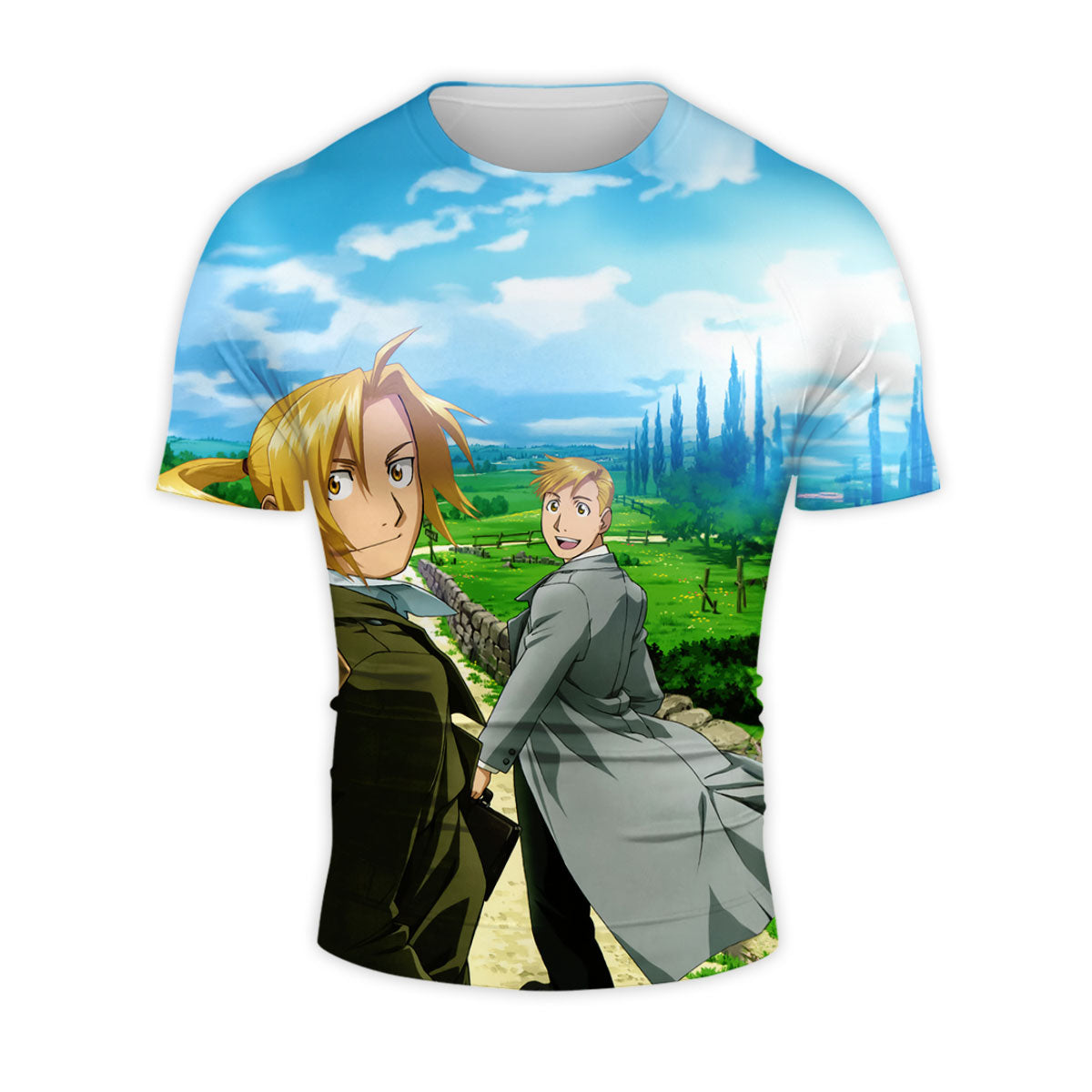 Fullmetal Alchemist Edward Alphonse Walking Path Anime Apparel