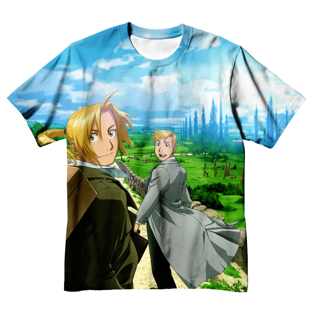 Fullmetal Alchemist Edward Alphonse Walking Path Anime Apparel