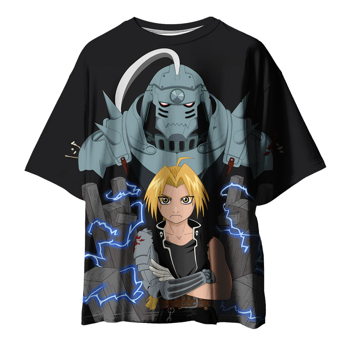 Fullmetal Alchemist Edward Brothers Front Anime Apparel
