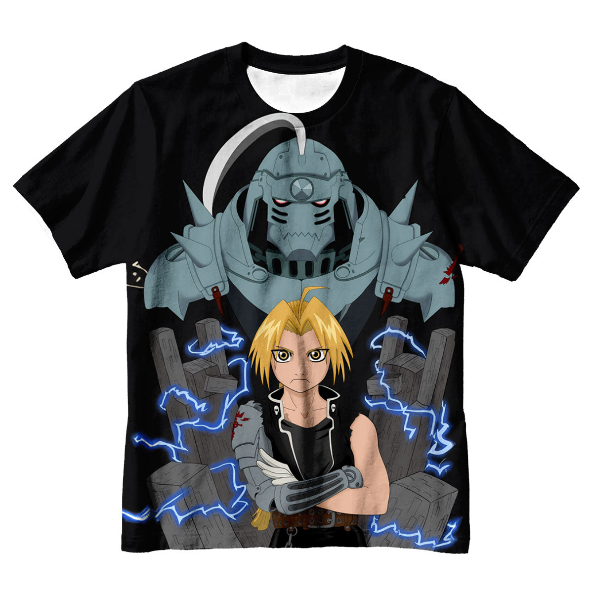 Fullmetal Alchemist Edward Brothers Front Anime Apparel