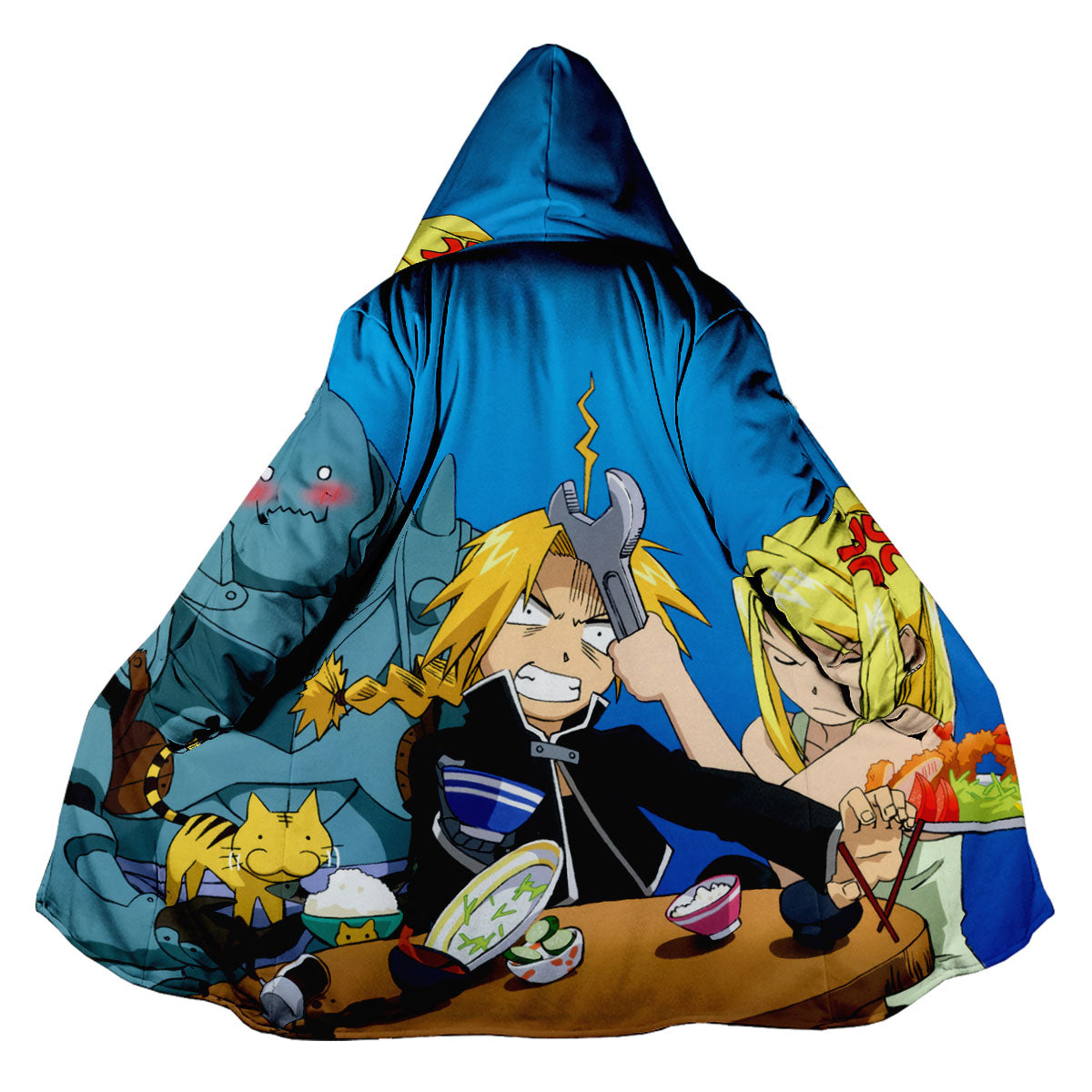 Fullmetal Alchemist Edward Dining With Companions Anime Apparel