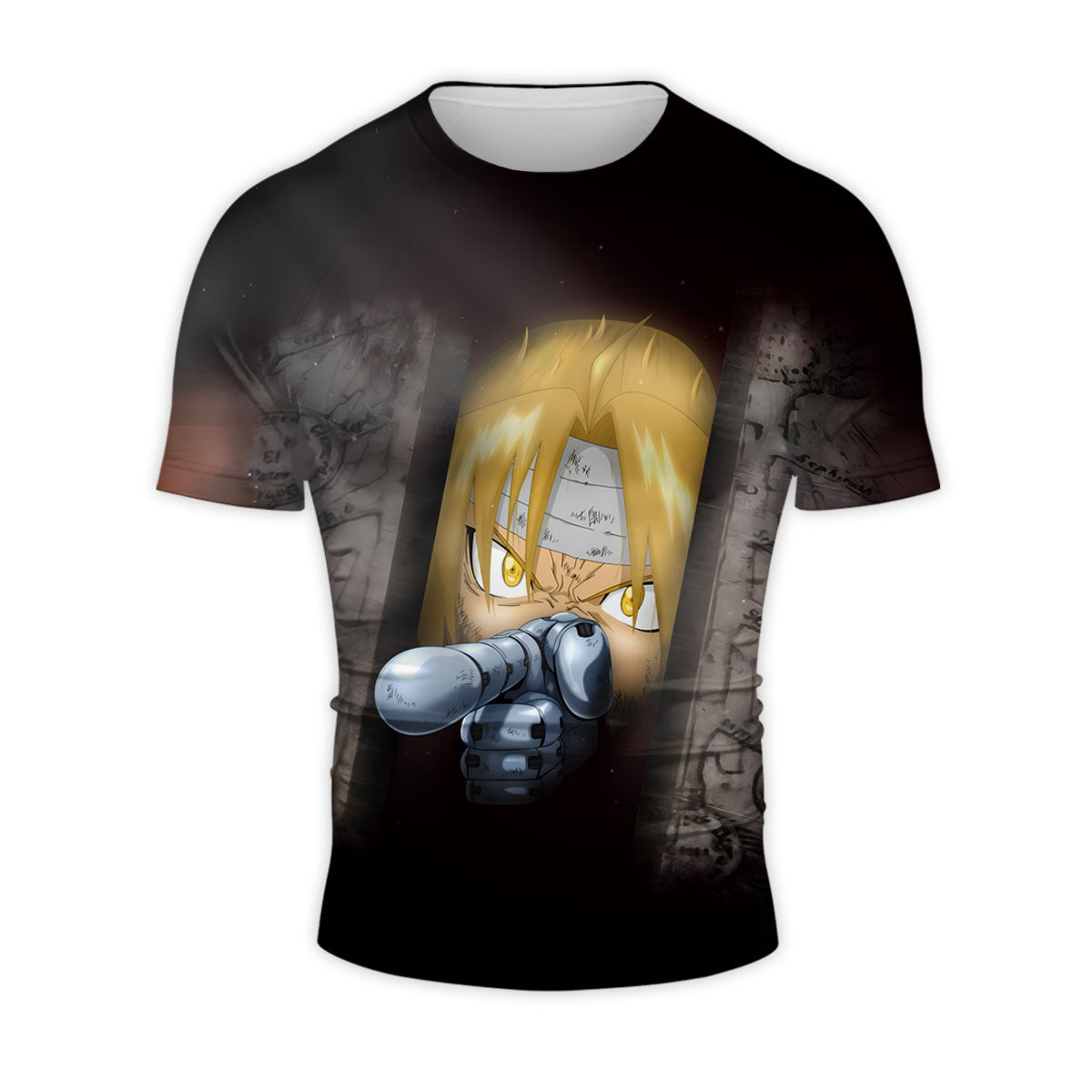 Fullmetal Alchemist Edward Elric Aiming Automail Anime Apparel