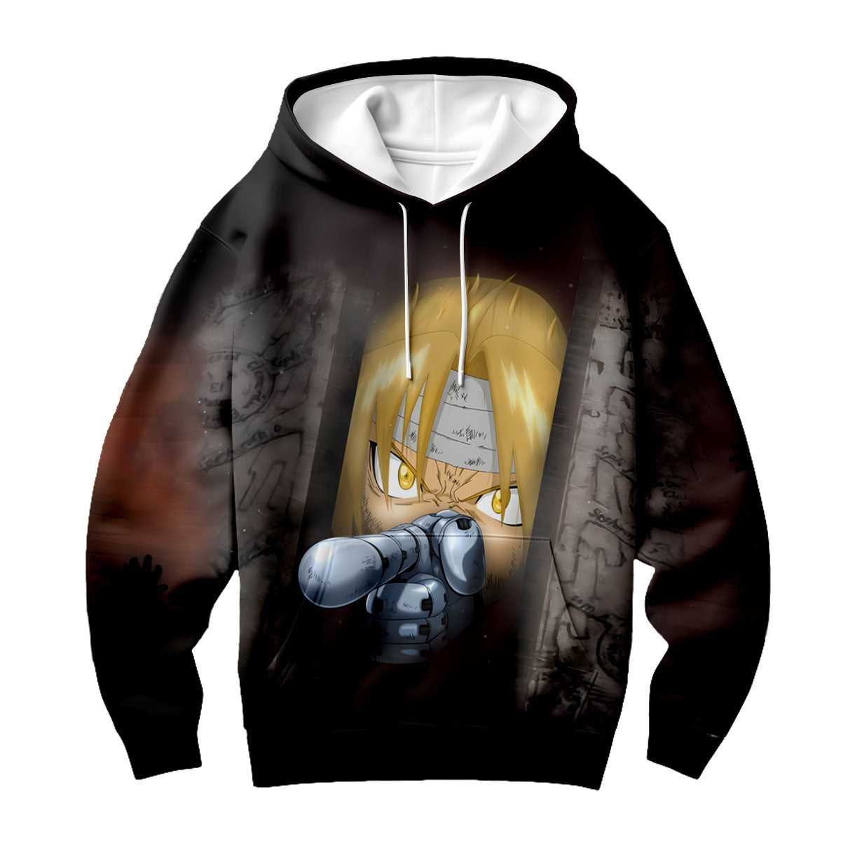 Fullmetal Alchemist Edward Elric Aiming Automail Anime Apparel
