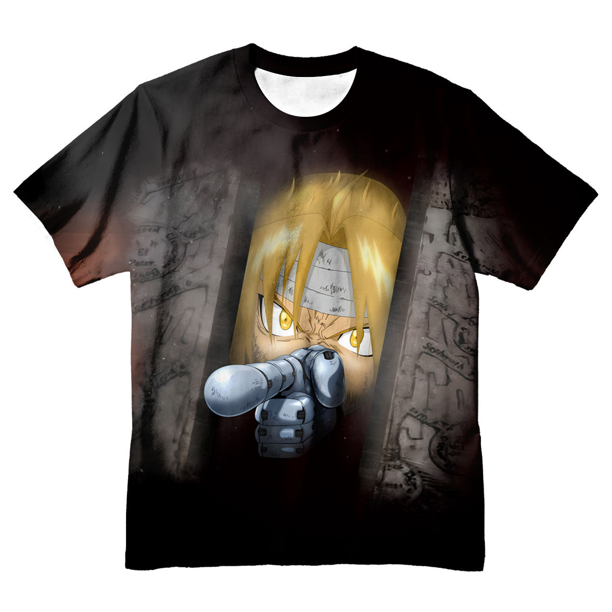 Fullmetal Alchemist Edward Elric Aiming Automail Anime Apparel