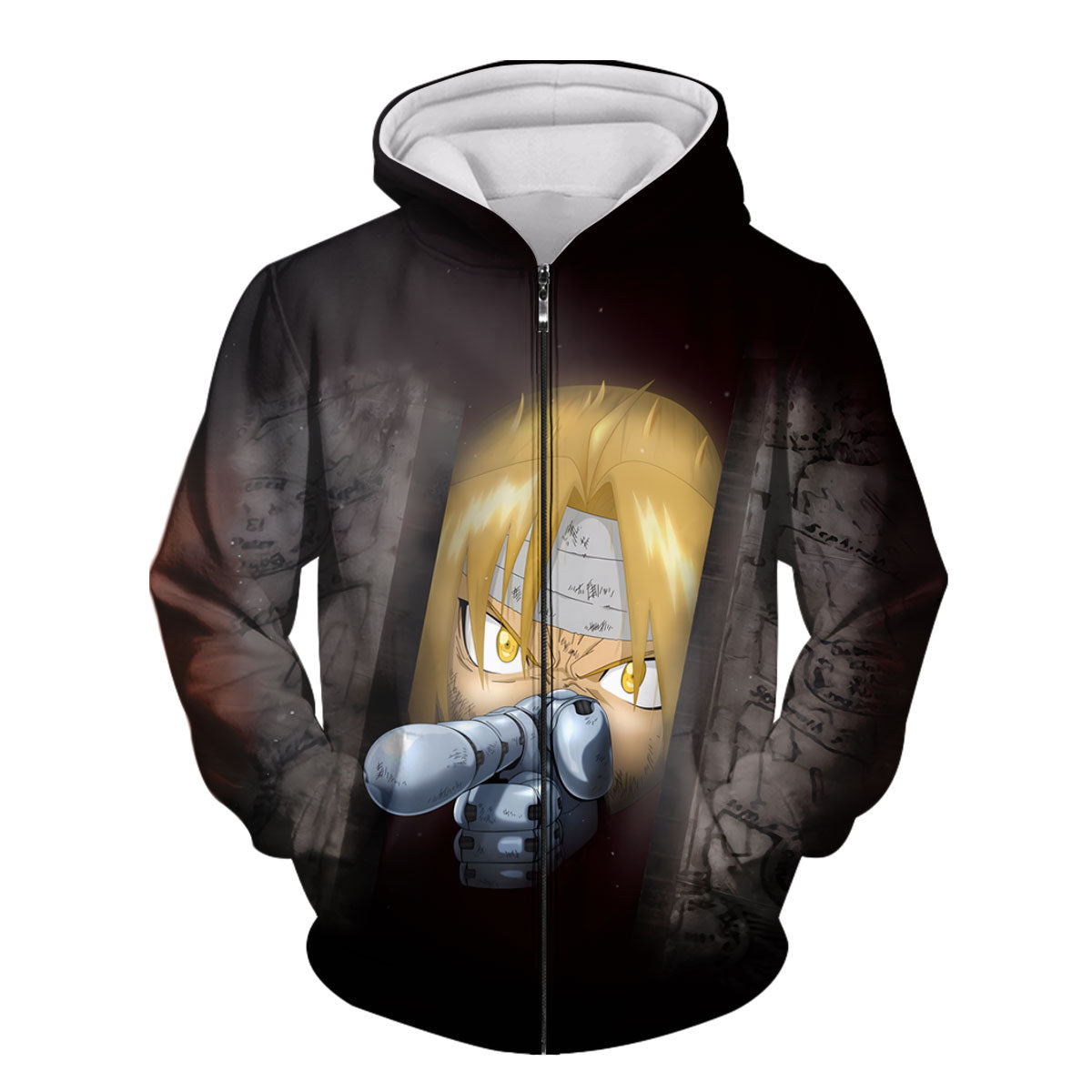 Fullmetal Alchemist Edward Elric Aiming Automail Anime Apparel
