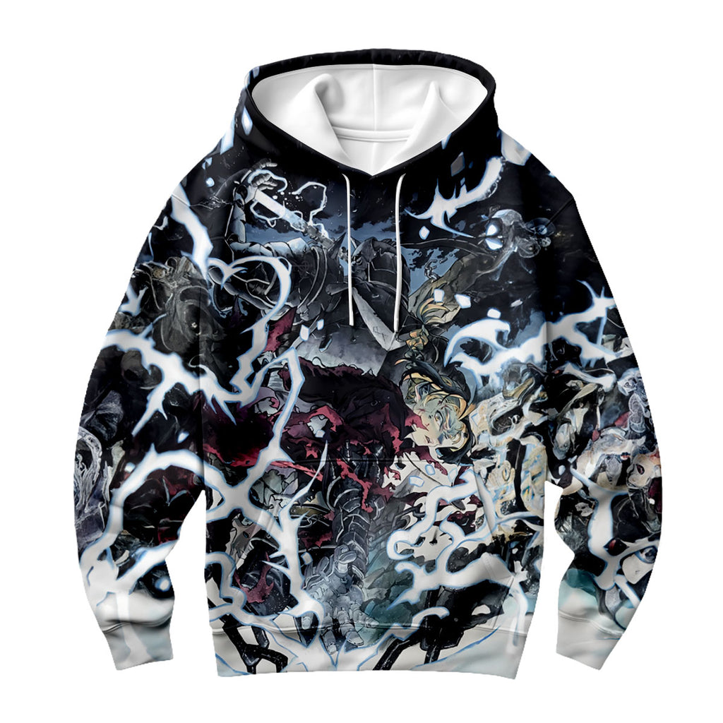 Fullmetal Alchemist Edward Elric Alchemy Combat Pose Anime Apparel