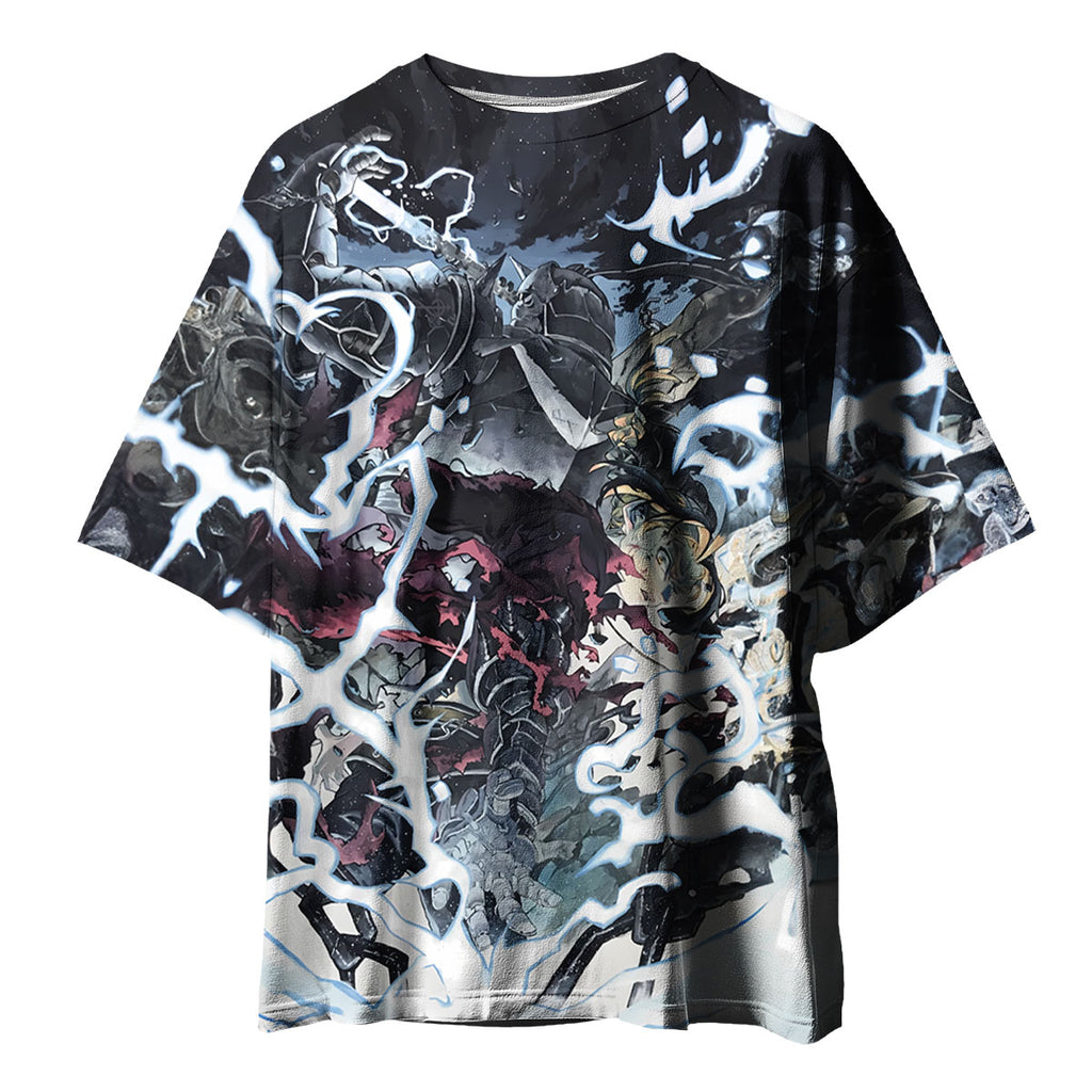 Fullmetal Alchemist Edward Elric Alchemy Combat Pose Anime Apparel
