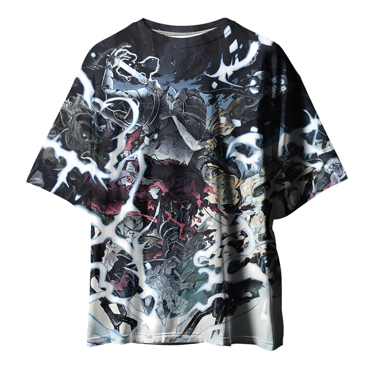Fullmetal Alchemist Edward Elric Alchemy Combat Pose Anime Apparel