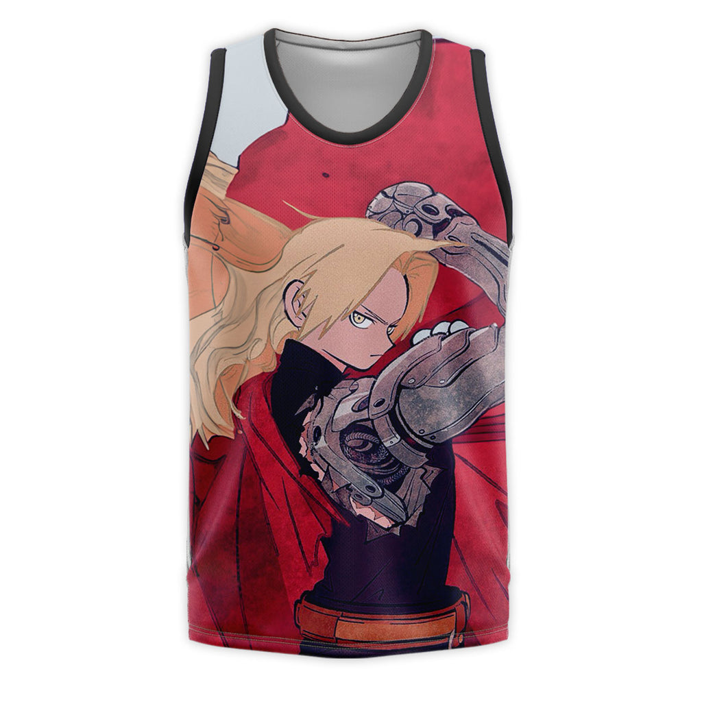 Fullmetal Alchemist Edward Elric Automail Red Cloak Anime Apparel
