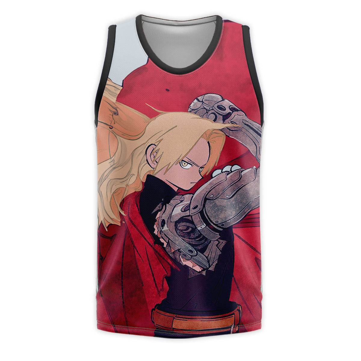 Fullmetal Alchemist Edward Elric Automail Red Cloak Anime Apparel