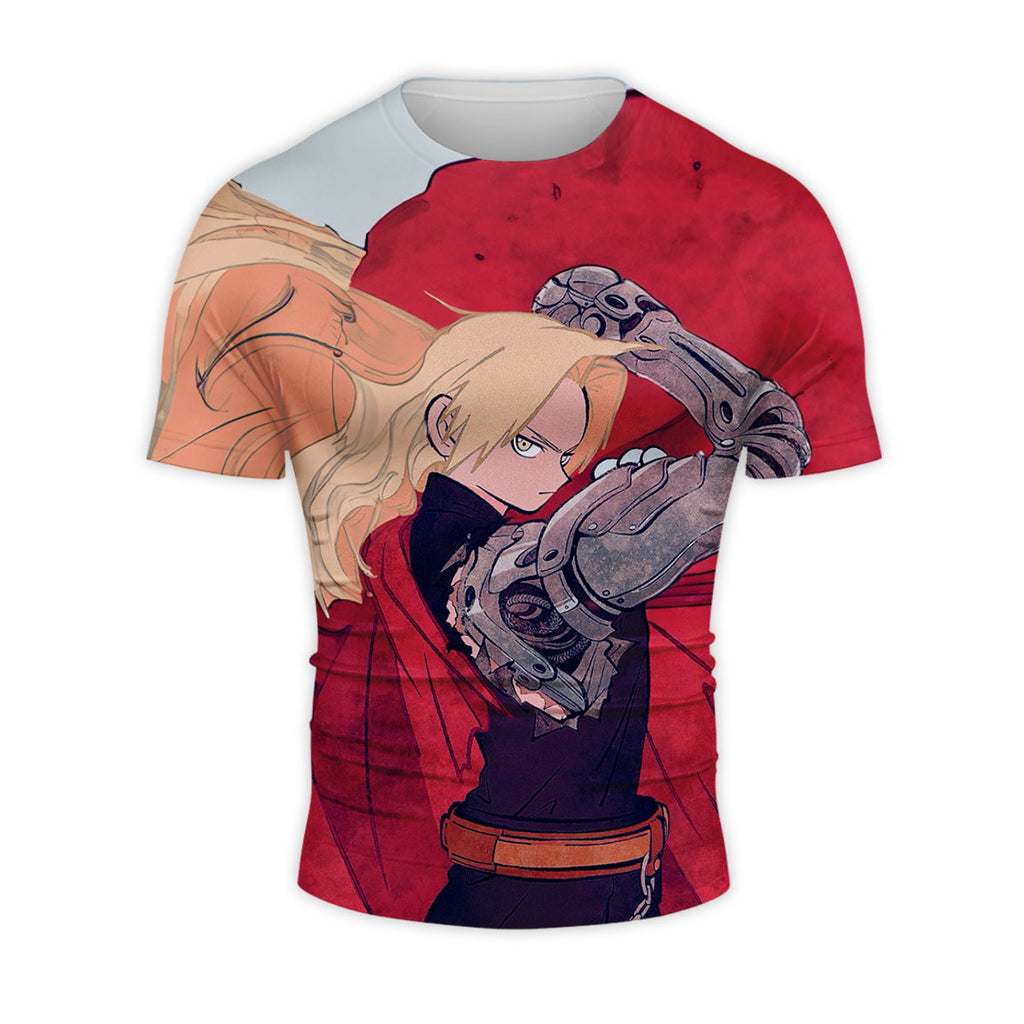 Fullmetal Alchemist Edward Elric Automail Red Cloak Anime Apparel