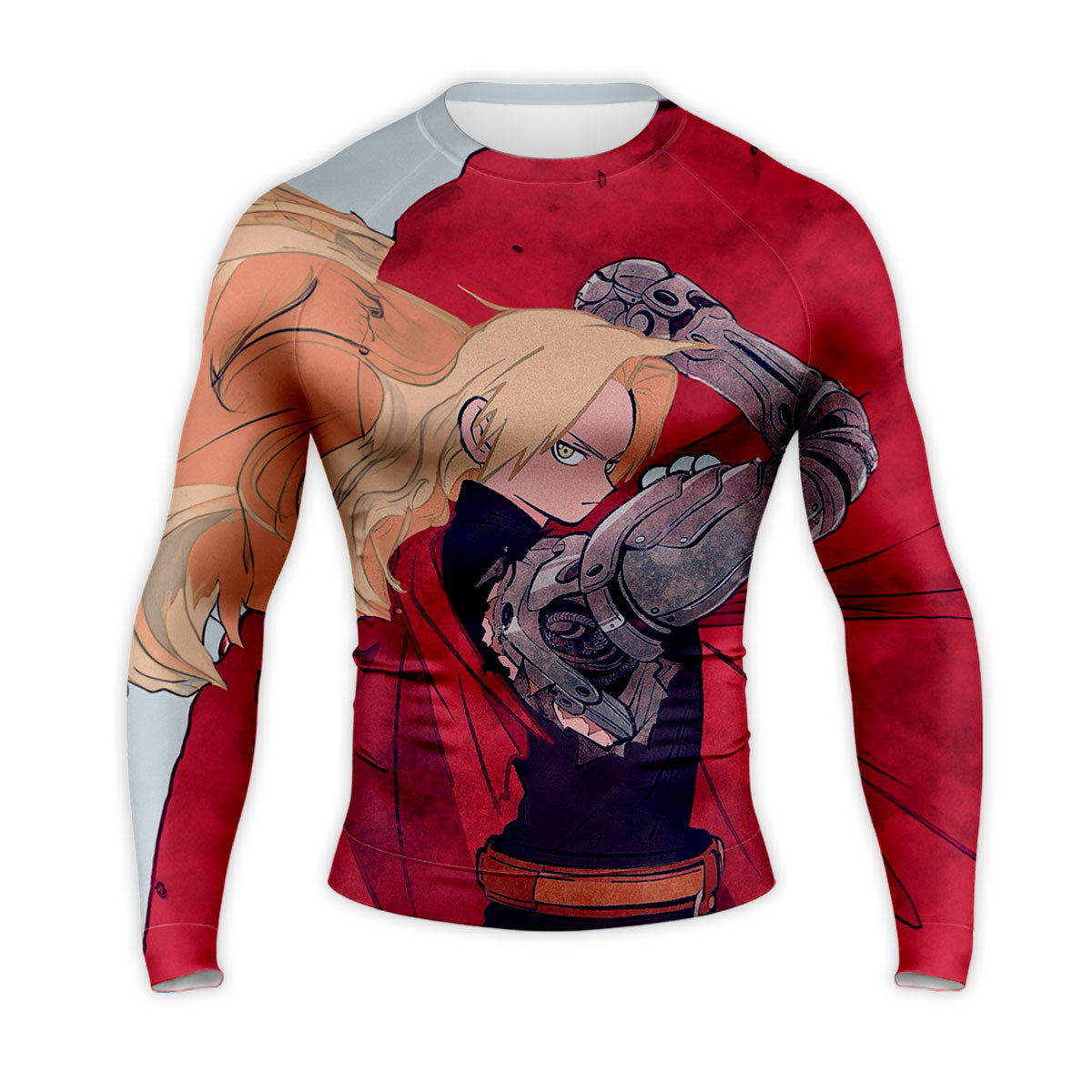 Fullmetal Alchemist Edward Elric Automail Red Cloak Anime Apparel