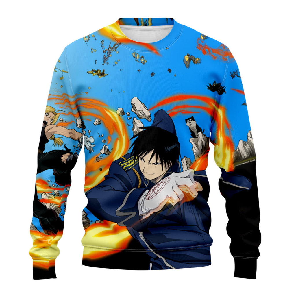 Fullmetal Alchemist Edward Elric Battle Action Anime Apparel