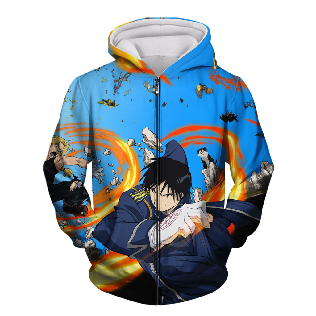 Fullmetal Alchemist Edward Elric Battle Action Anime Apparel