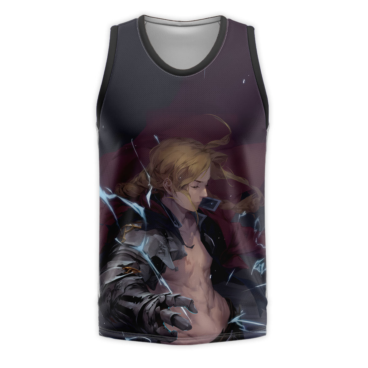 Fullmetal Alchemist Edward Elric Channeling Lightning Anime Apparel