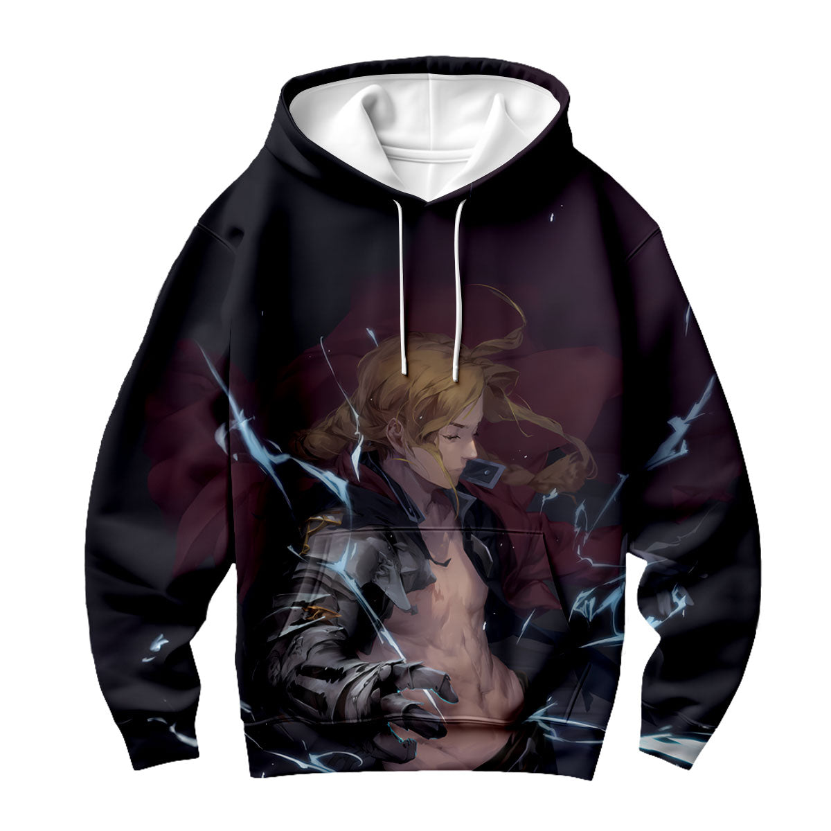 Fullmetal Alchemist Edward Elric Channeling Lightning Anime Apparel