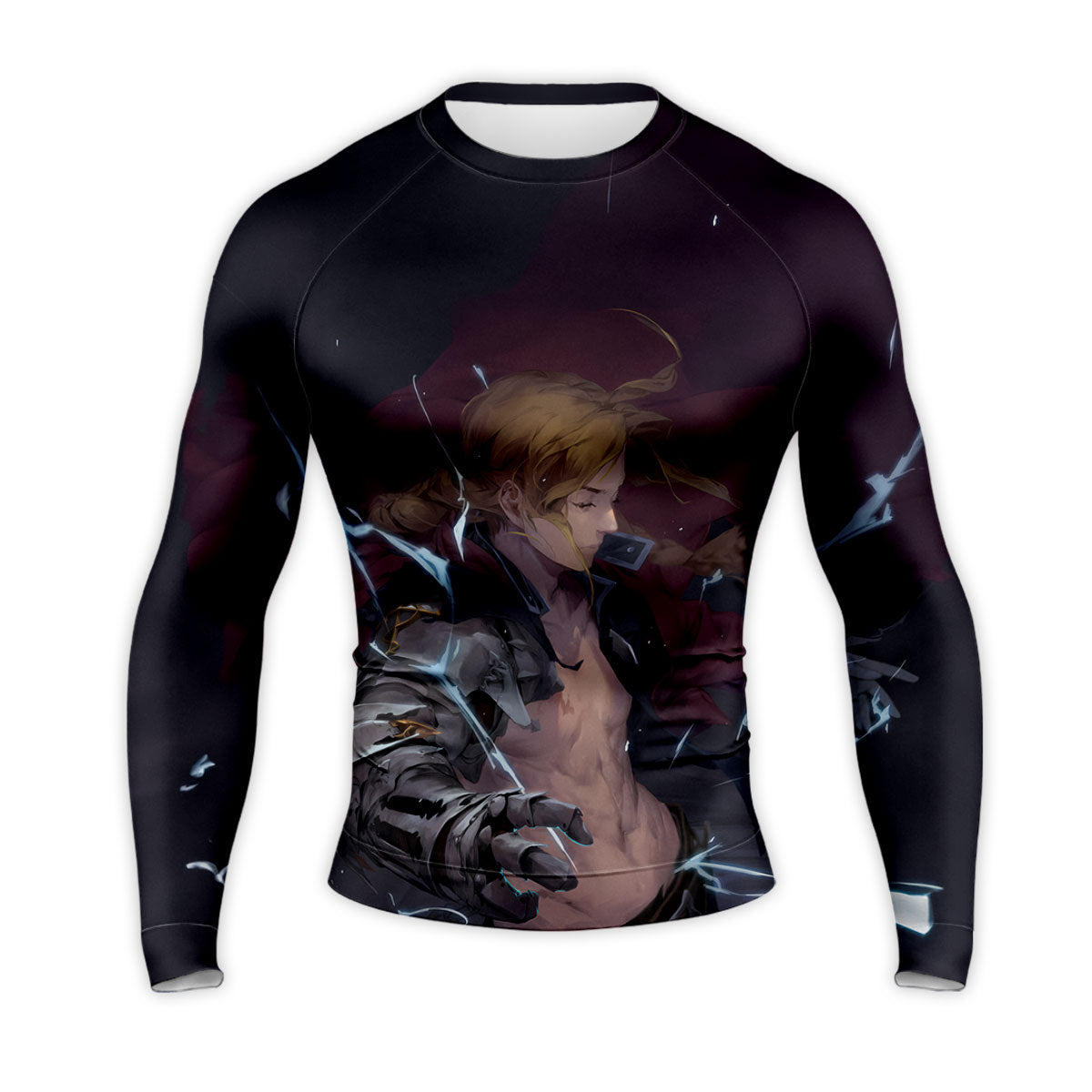 Fullmetal Alchemist Edward Elric Channeling Lightning Anime Apparel
