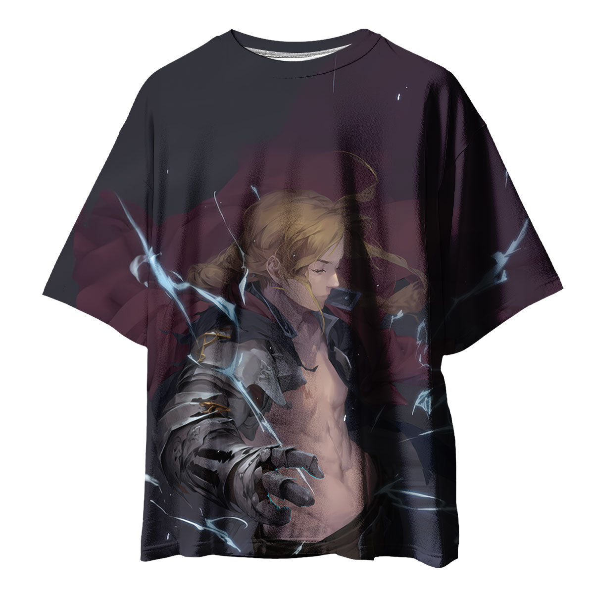 Fullmetal Alchemist Edward Elric Channeling Lightning Anime Apparel