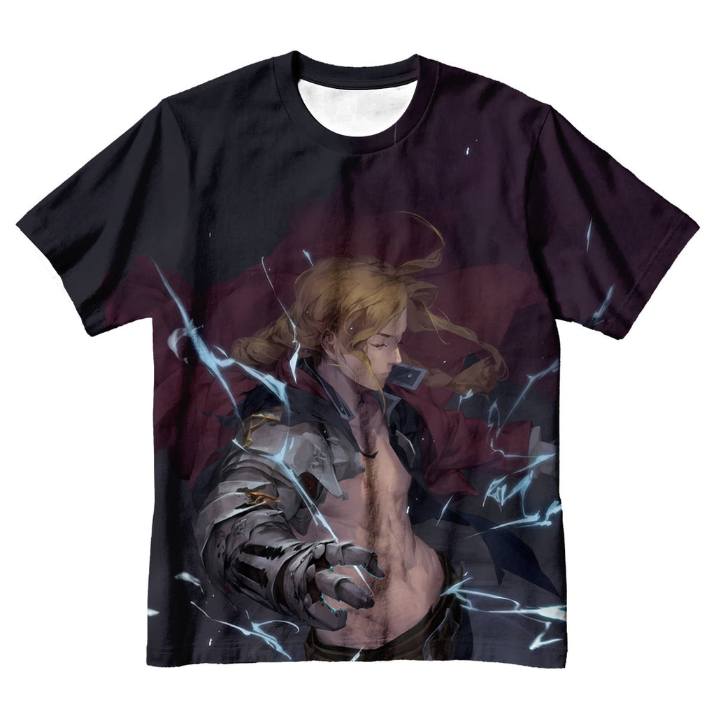 Fullmetal Alchemist Edward Elric Channeling Lightning Anime Apparel