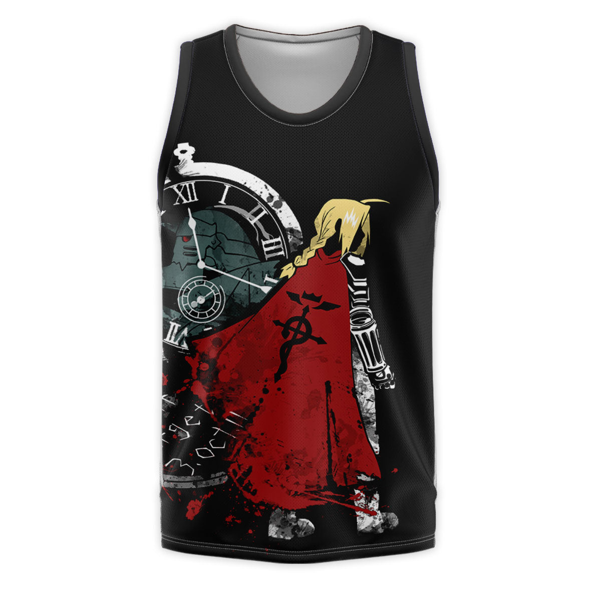 Fullmetal Alchemist Edward Elric Clock Alchemy Anime Apparel
