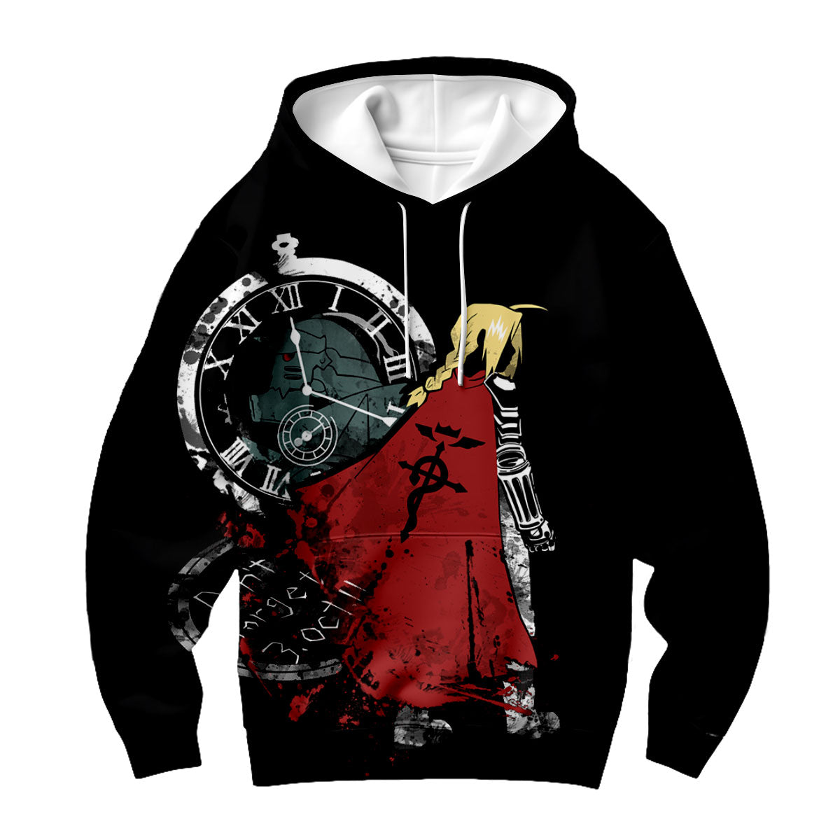 Fullmetal Alchemist Edward Elric Clock Alchemy Anime Apparel