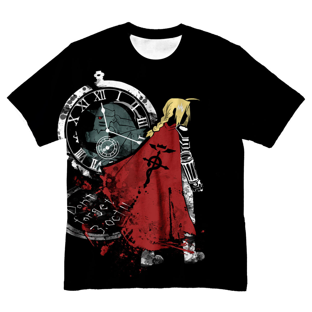 Fullmetal Alchemist Edward Elric Clock Alchemy Anime Apparel
