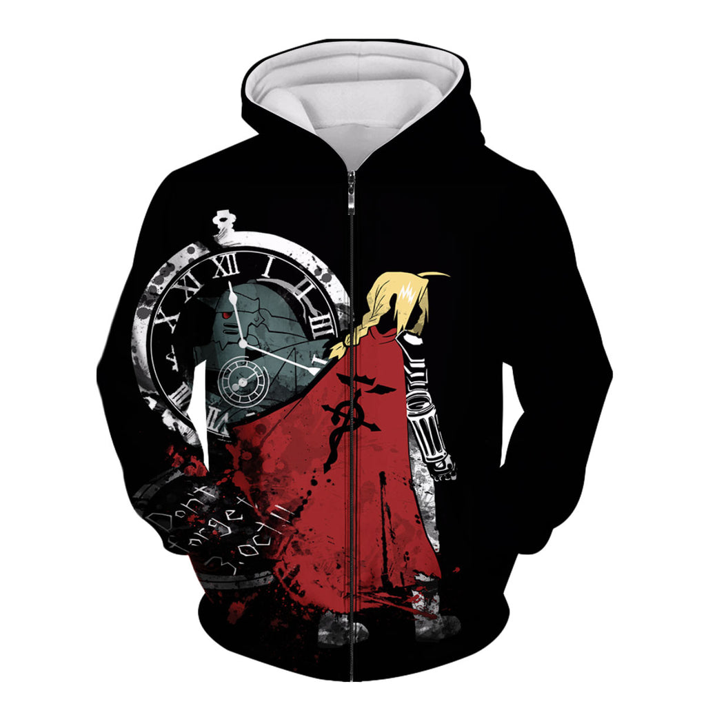 Fullmetal Alchemist Edward Elric Clock Alchemy Anime Apparel