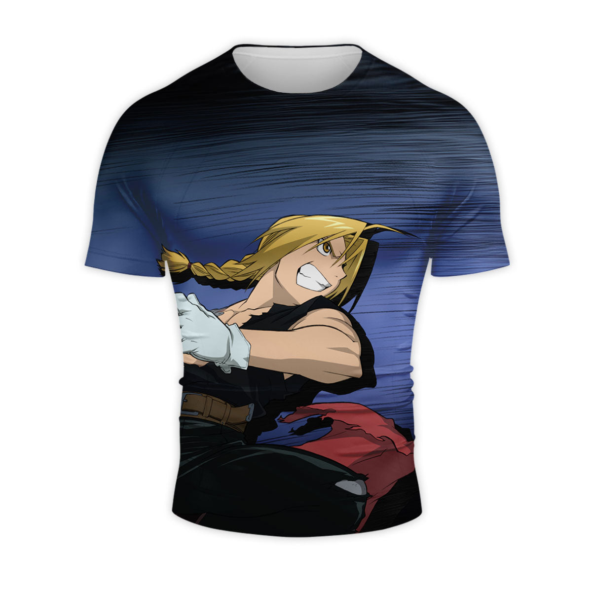 Fullmetal Alchemist Edward Elric Combat Pose Anime Apparel