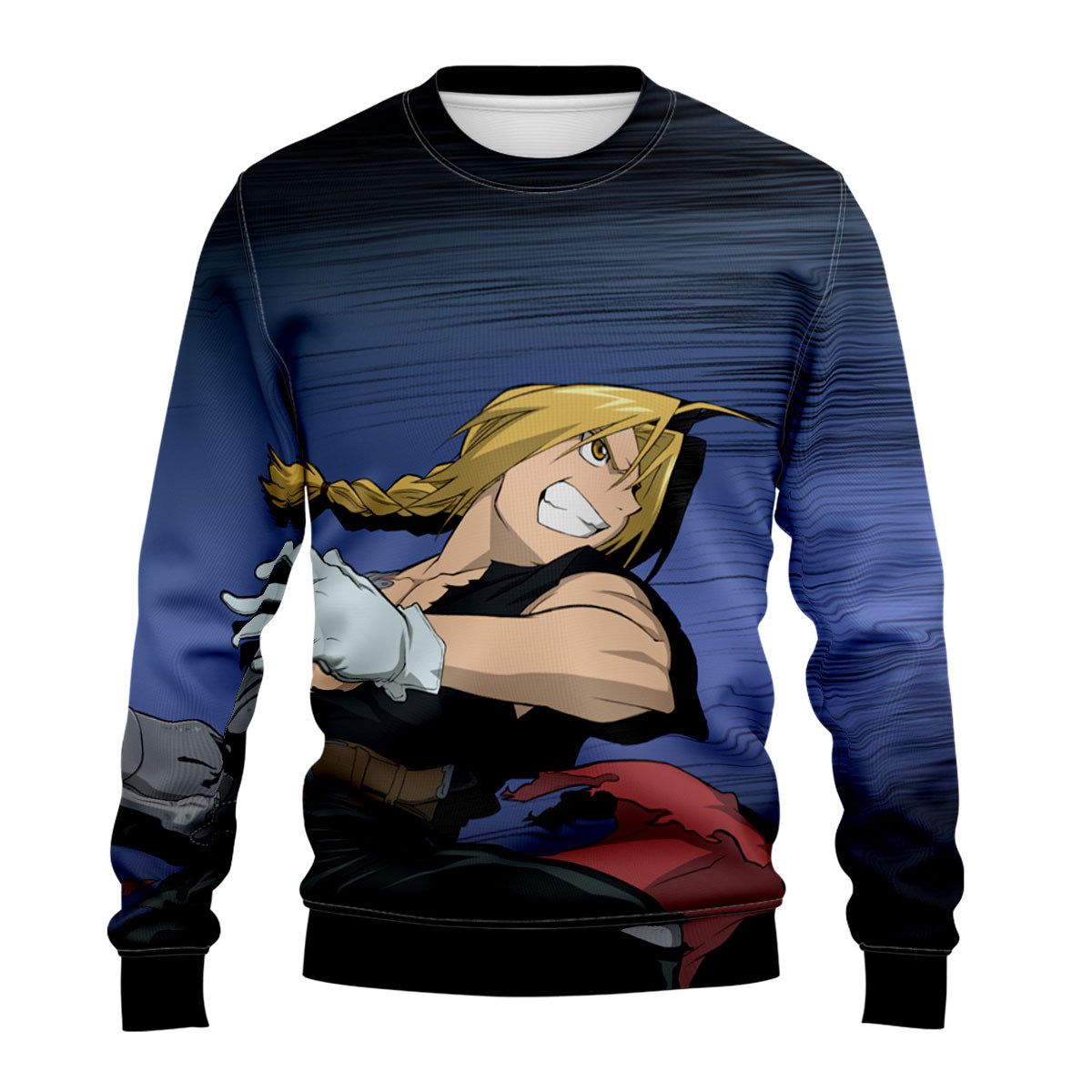 Fullmetal Alchemist Edward Elric Combat Pose Anime Apparel