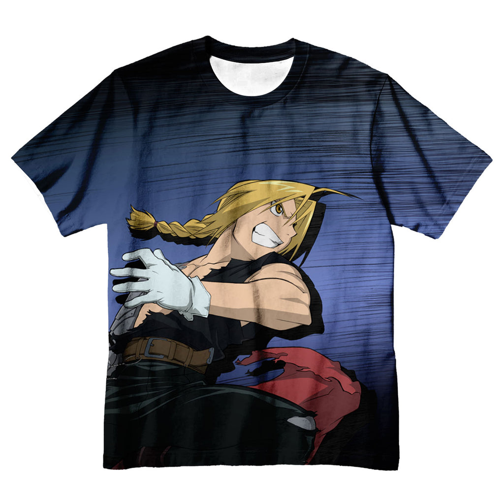 Fullmetal Alchemist Edward Elric Combat Pose Anime Apparel