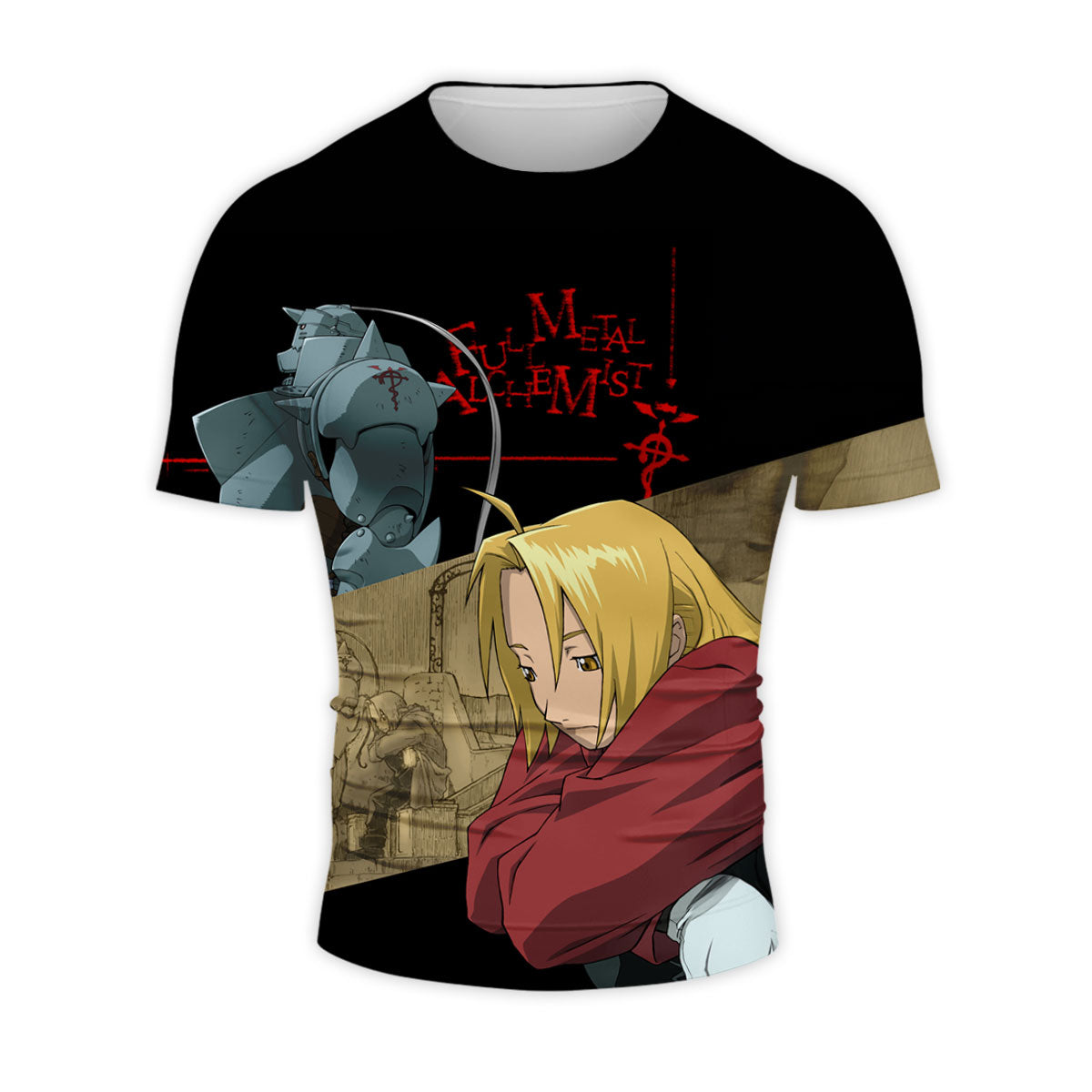 Fullmetal Alchemist Edward Elric Contemplating Anime Apparel