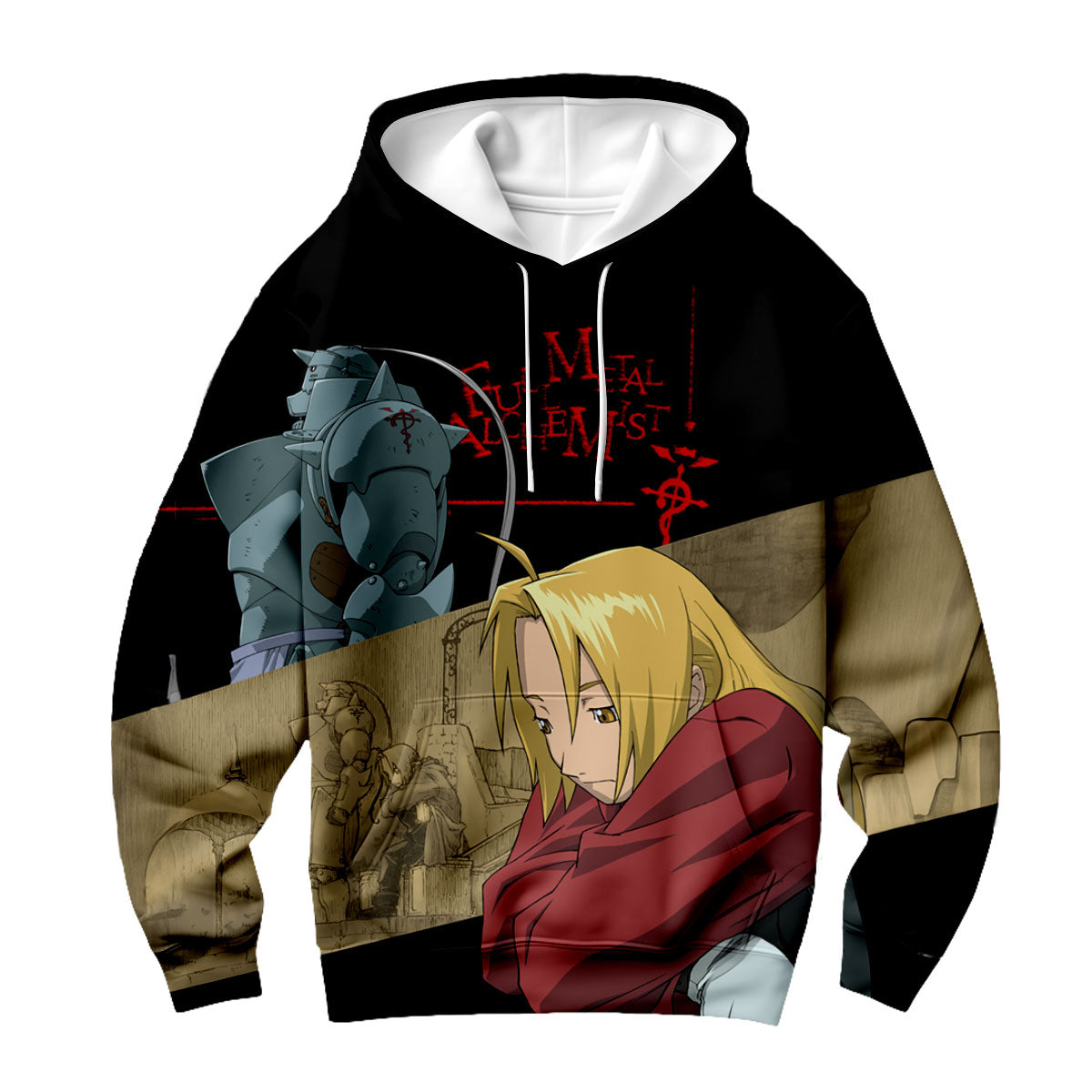 Fullmetal Alchemist Edward Elric Contemplating Anime Apparel