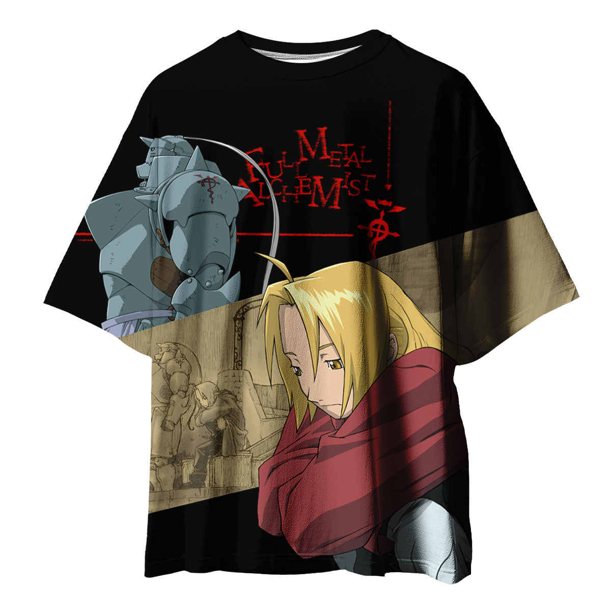 Fullmetal Alchemist Edward Elric Contemplating Anime Apparel