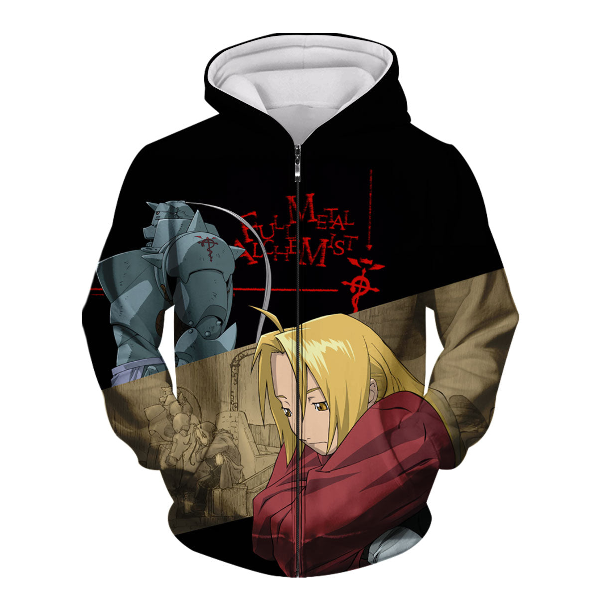 Fullmetal Alchemist Edward Elric Contemplating Anime Apparel