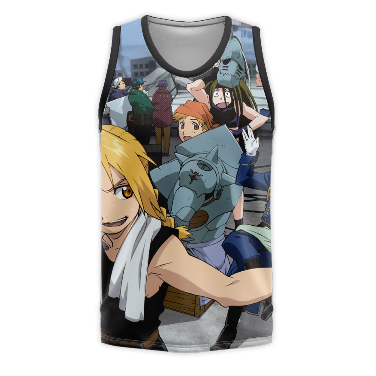 Fullmetal Alchemist Edward Elric Group Pose Anime Apparel