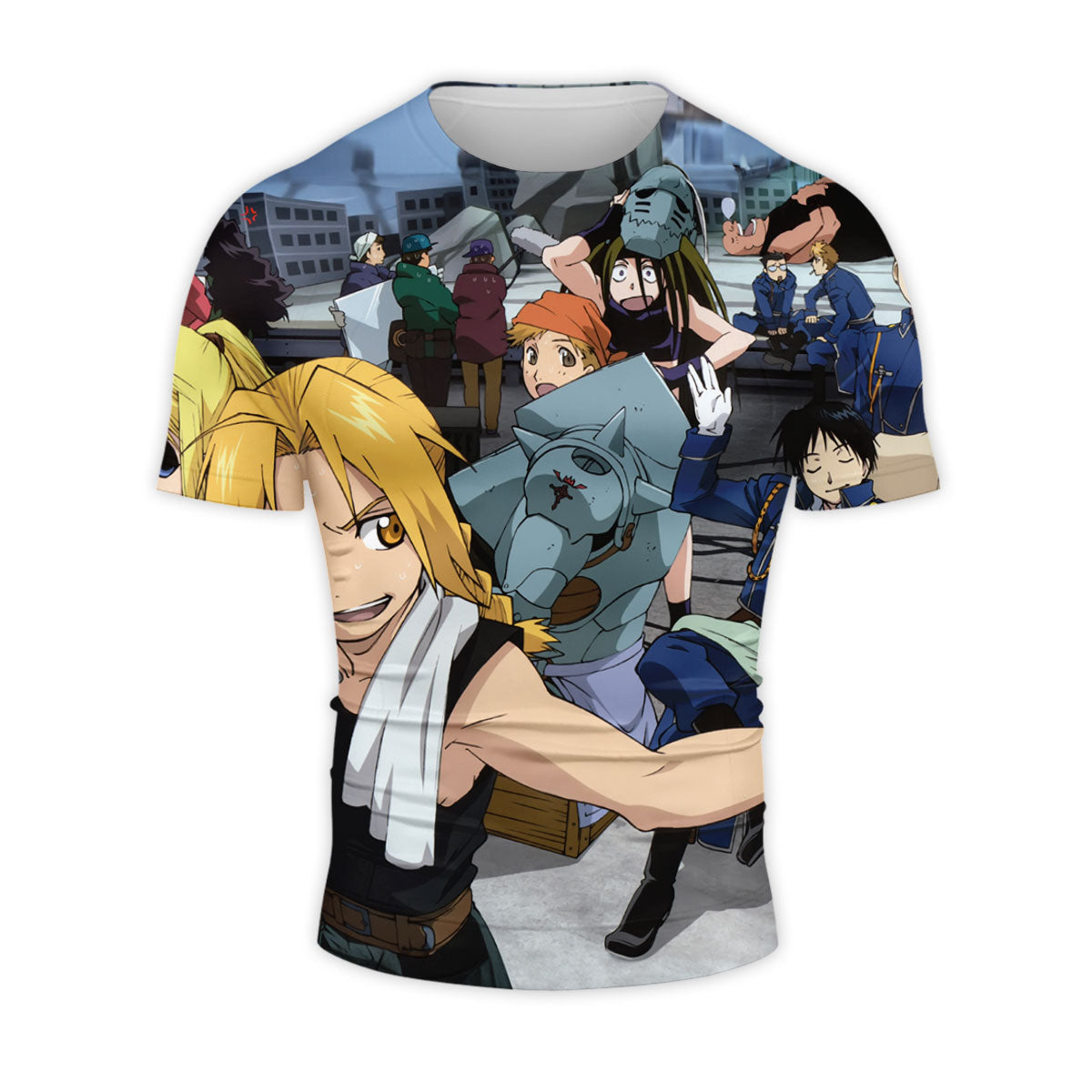 Fullmetal Alchemist Edward Elric Group Pose Anime Apparel