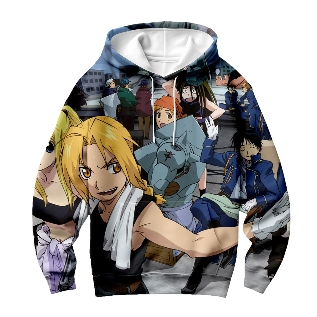 Fullmetal Alchemist Edward Elric Group Pose Anime Apparel