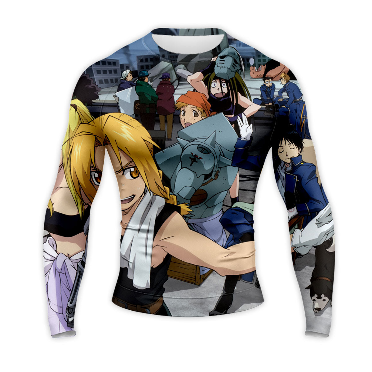 Fullmetal Alchemist Edward Elric Group Pose Anime Apparel