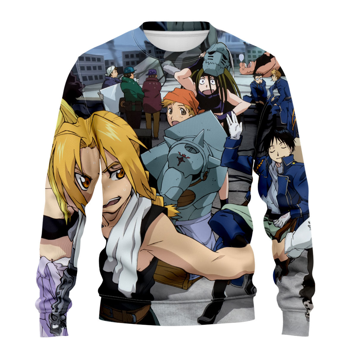 Fullmetal Alchemist Edward Elric Group Pose Anime Apparel