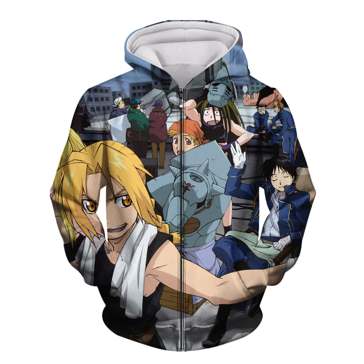 Fullmetal Alchemist Edward Elric Group Pose Anime Apparel