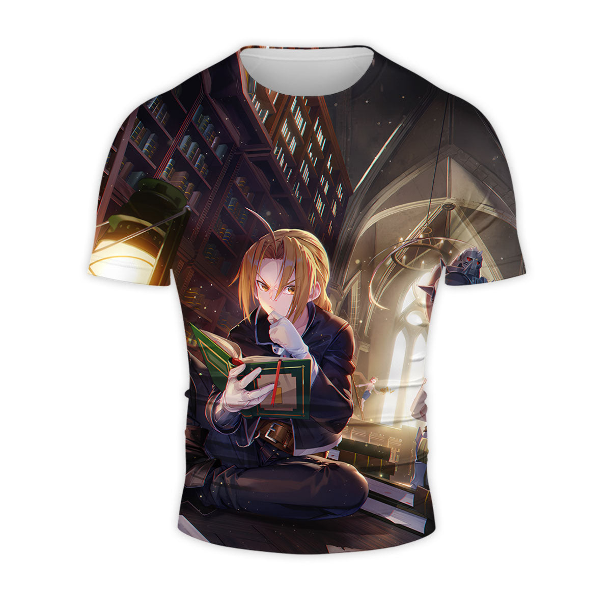 Fullmetal Alchemist Edward Elric Library Reading Anime Apparel